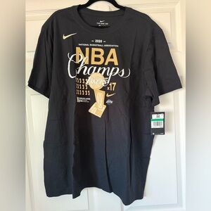 Nike Los Angeles Lakers Black and Gold NBA Champs Tee